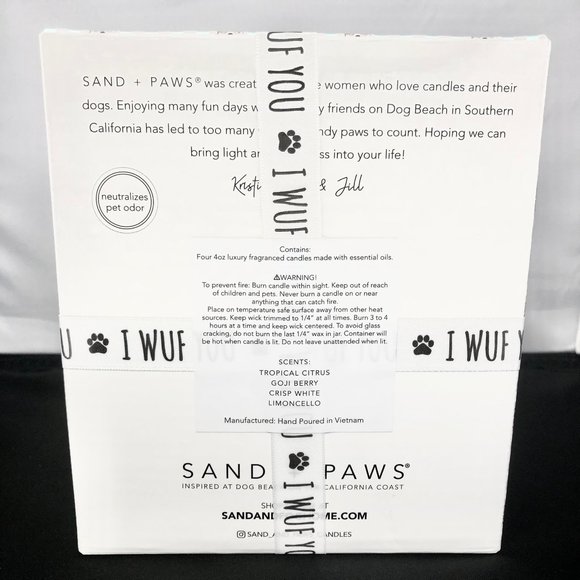 Sand + Paws 4 Candle Gift Set Corgi Love - Picture 6 of 6